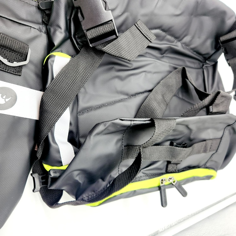 Rhinowalk Bicycle Pannier Rack Bag 3-in-1 Saddle, Laptop & Shoulder Bag Waterpro - Picture 9 of 14